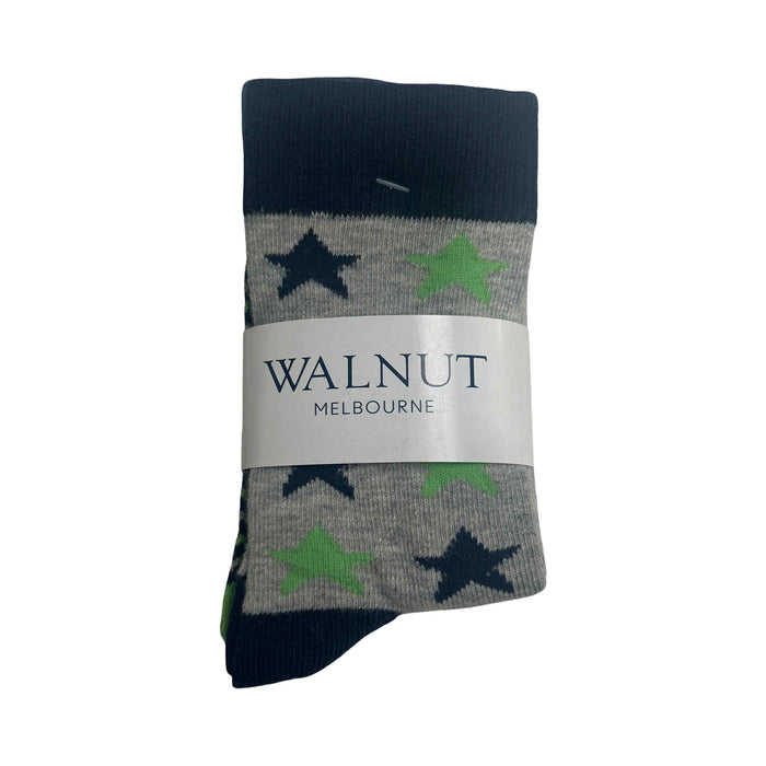 Walnut Pattern Socks (Star) S.Lge