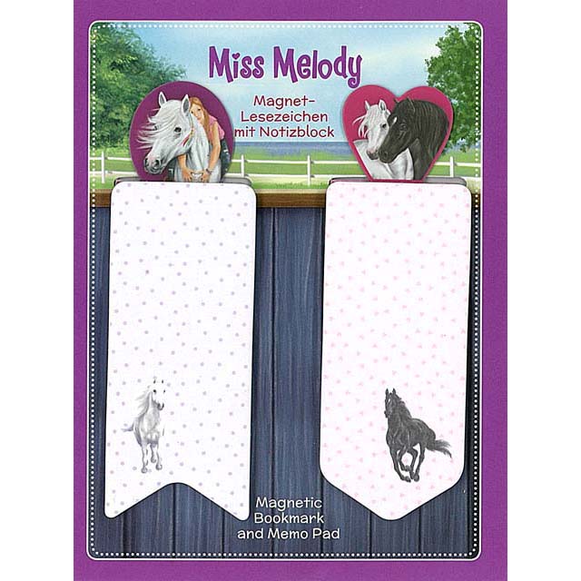 Miss Melody Magnetic Bookmark & Memo Pad