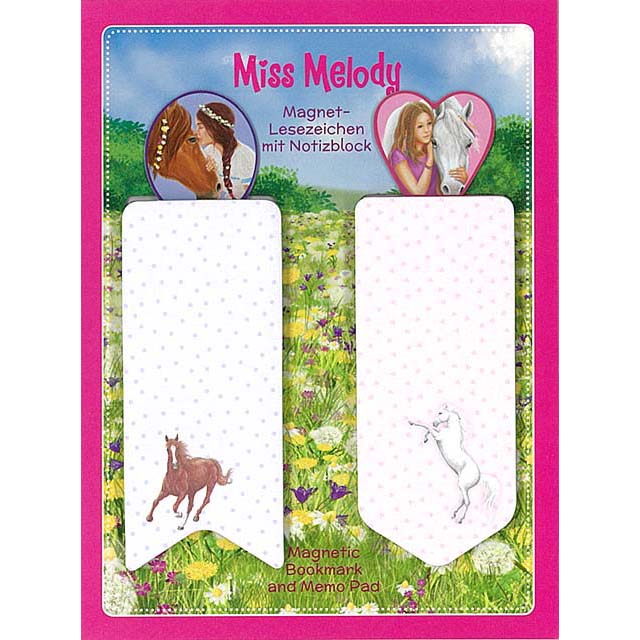 Miss Melody Magnetic Bookmark & Memo Pad