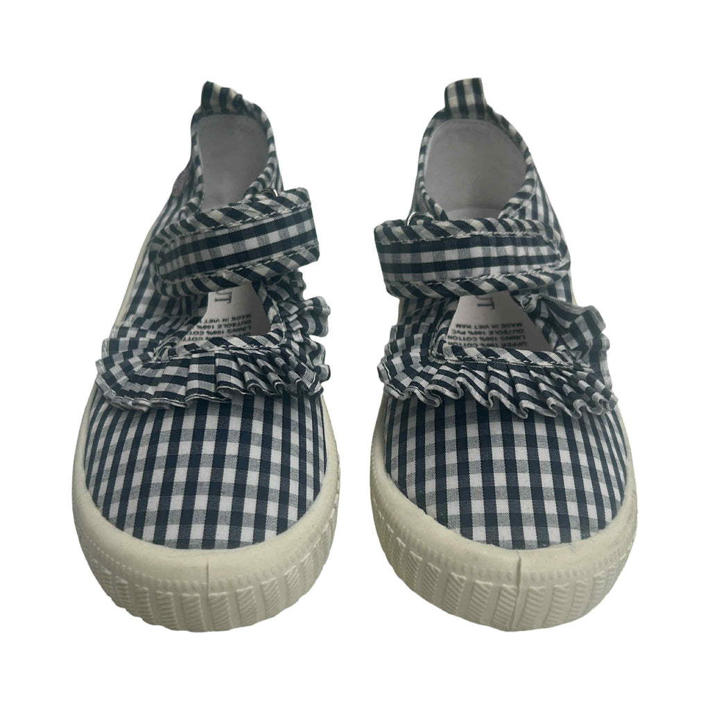 Walnut Classic MJ Frill (Navy White Gingham)