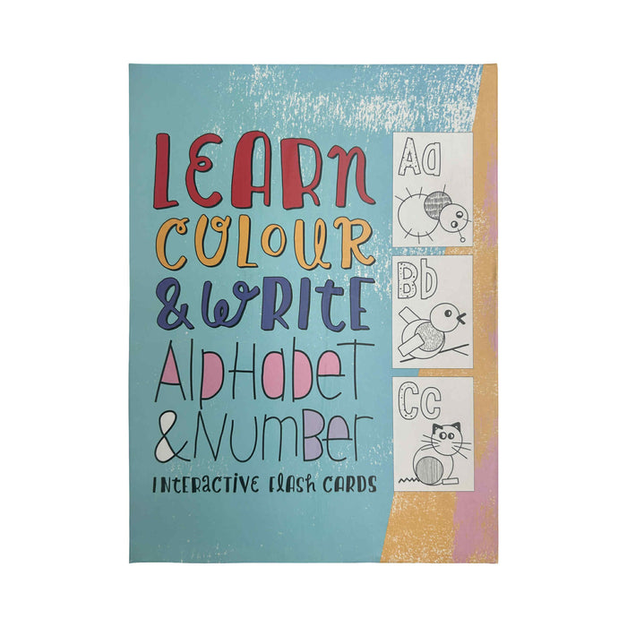 Learn, Colour & Write - Alphabet & Number Flash Cards