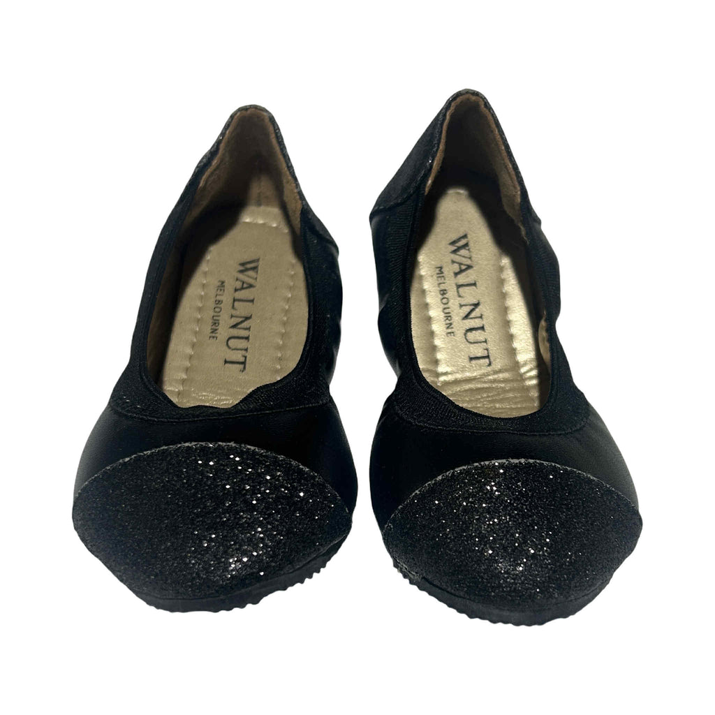 Walnut Kate Sparkle Toe (Black) S.24