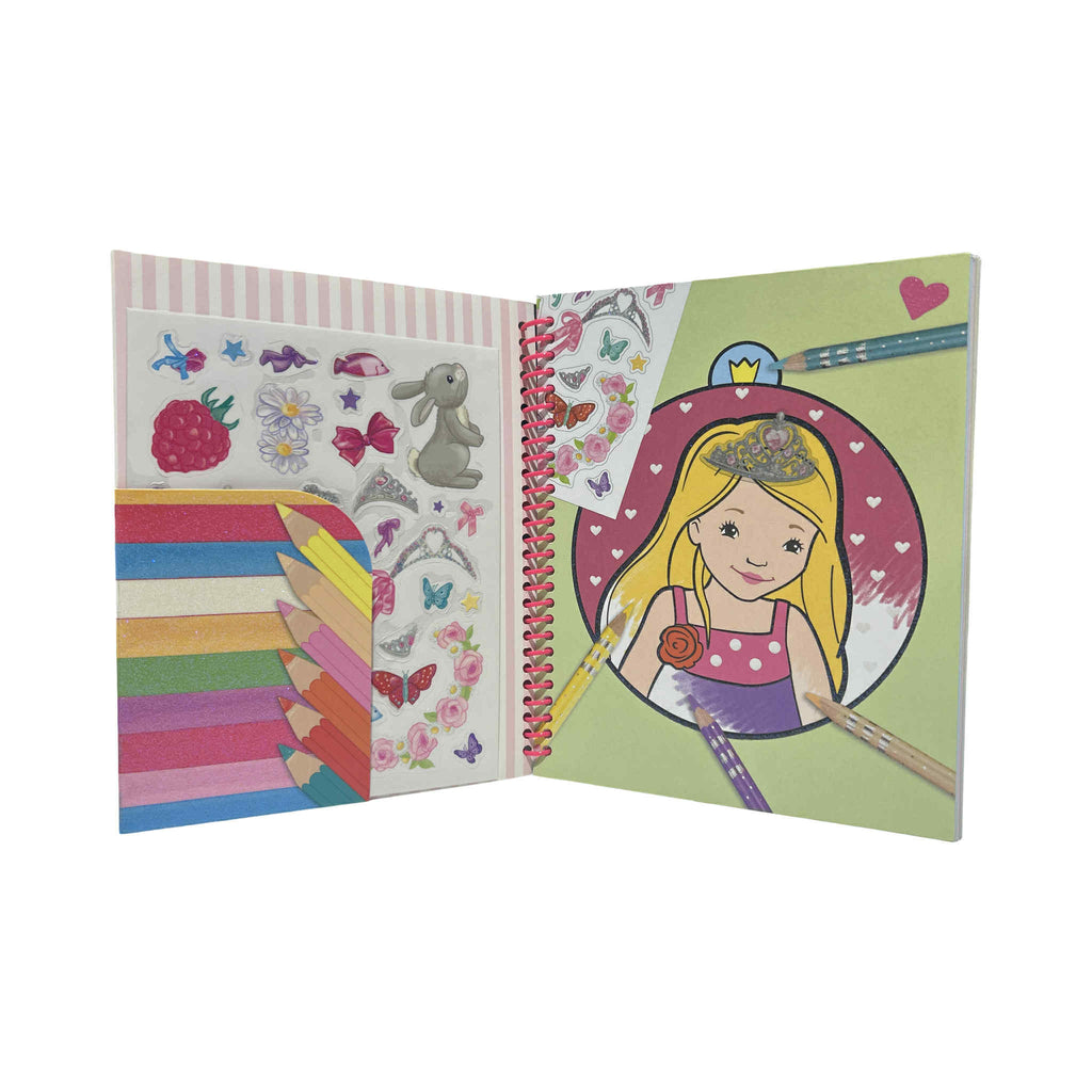 My Style Princess Pocket Colouring Glitter Book