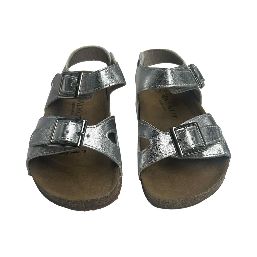 Walnut Piper Double Sandal (Silver)