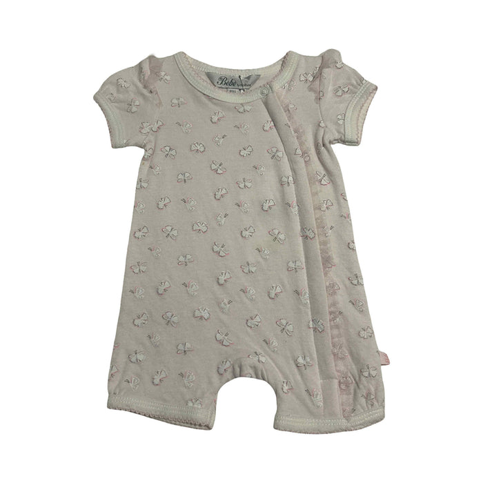 Bebe Gigi Print S/S Zip Romper
