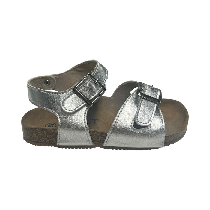 Walnut Piper Double Sandal (Silver)