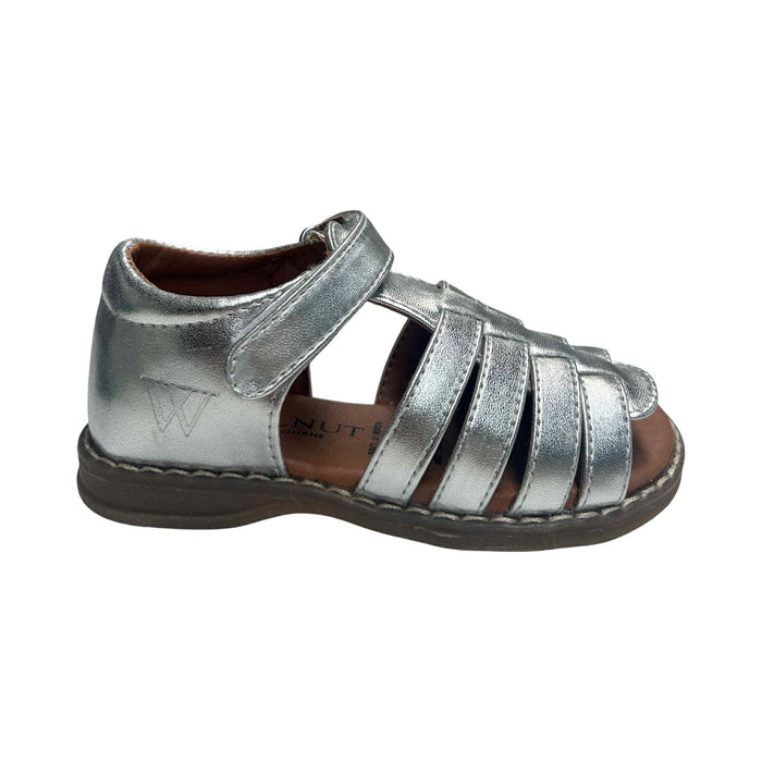 Walnut Lottie Sandal (Silver) S.25
