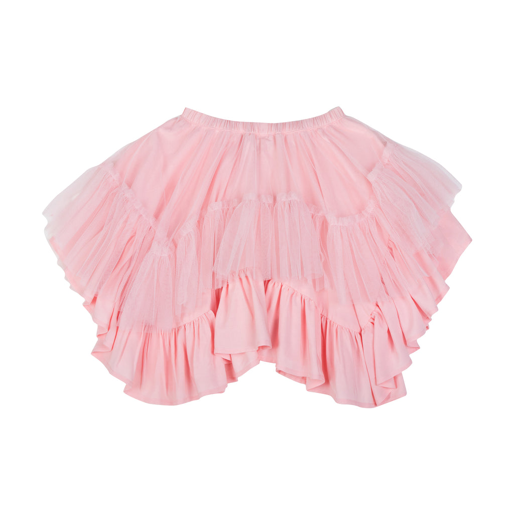 Paper Wings Frilled Tulle Skirt (Light Pink)