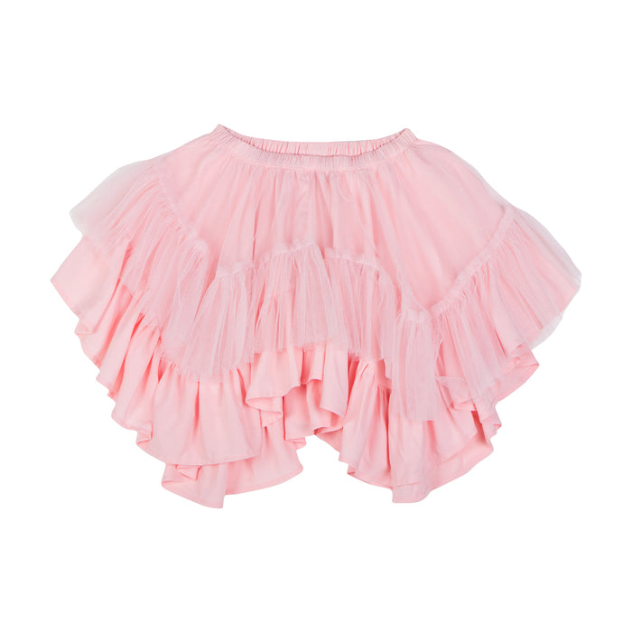 Paper Wings Frilled Tulle Skirt (Light Pink)