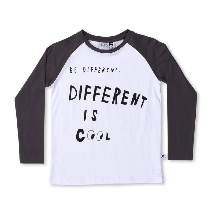 Minti Be Different Tee (White/Dark Grey)