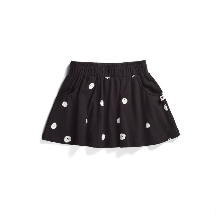 Minti Happy Dots Skirt (Black)