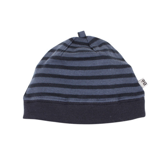 Bebe River Stripe Beanie w/Band