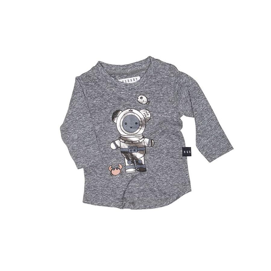 Huxbaby Deep Sea Diver LS Top (Charcoal Slub)