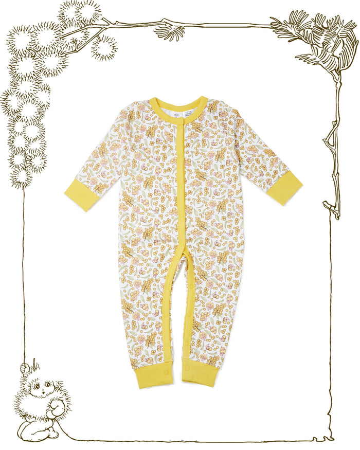 Walnut + May Gibbs Sam Jumpsuit (Wattle Baby)