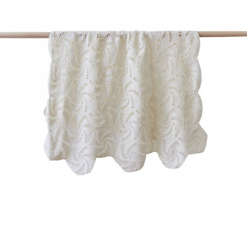 Swirl Cream Baby Blanket